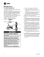 Предварительный просмотр 116 страницы Trane Voyager Commercial Installation, Operation And Maintenance Manual