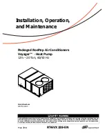 Предварительный просмотр 1 страницы Trane Voyager WS 150-24 Installation, Operation And Maintenance Manual