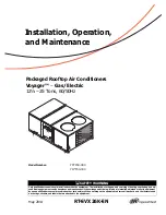 Предварительный просмотр 1 страницы Trane Voyager YH*150F Installation, Operation And Maintenance Manual