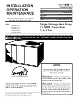 Trane WCP-IOM-1E Installation Operation & Maintenance preview