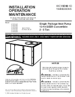 Trane WCY024G1 Installation, Operation & Maintenance Manual preview