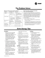 Предварительный просмотр 5 страницы Trane XL Series Weathertron Use And Care Manual