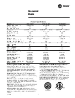 Предварительный просмотр 5 страницы Trane XL14i Product & Performance Data