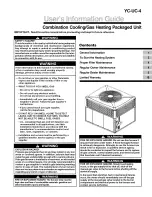 Trane YC-UC-4 User'S Information Manual предпросмотр