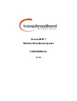 Trango brodband Access5830 User Manual preview