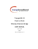 Trango brodband TrangoLINK-10 User Manual preview