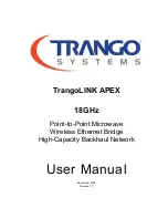 Trango Systems TrangoLINK APEX 18 User Manual preview