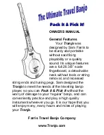 Предварительный просмотр 2 страницы Tranjo Ultimate Travel Banjo Owner'S Manual