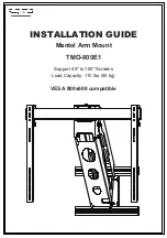 Предварительный просмотр 1 страницы Tranquil Mount TMO-800E1 Installation Manual