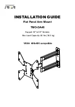 Предварительный просмотр 1 страницы Tranquil Mount TMO-DA46 Installation Manual