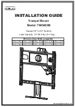 Tranquil Mount TMO400B Installation Manual предпросмотр