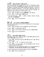 Preview for 9 page of Trans instruments BP3001 Operation Manual