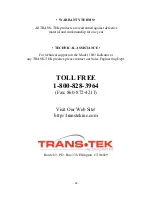 Предварительный просмотр 24 страницы Trans-Tek 1003 Instruction Manual