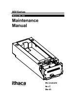 TransAct Ithaca 800 Series Maintenance Manual предпросмотр