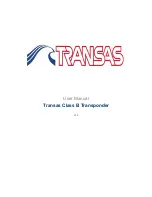 Transas Class B User Manual preview