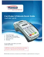 Transax VeriFone Vx520 Quick Manual preview