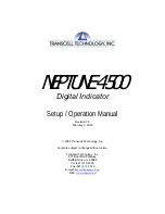 Transcell Technology NEPTUNE 4500 Installation / Setup / Operation Manual preview