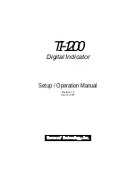 Transcell Technology TI-1200 CE Setup & Operation Manual preview