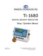 Transcell Technology TI-1680 Setup And Operation Manual preview