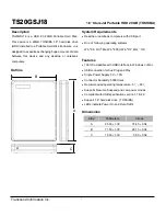 Transcend 1.8" StoreJet Portable HDD 20GB (TOSHIBA) TS20GSJ18 Specification Sheet preview