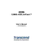 Предварительный просмотр 1 страницы Transcend 128MB-4GB JetFlash User Manual