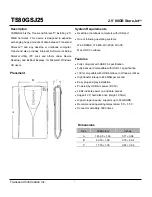 Preview for 1 page of Transcend 2.5" 80GB StoreJet TS80GSJ25 Specification Sheet