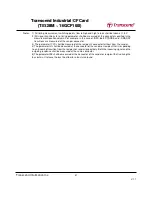 Preview for 31 page of Transcend CompactFlash 100I Specification Sheet