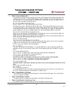 Preview for 60 page of Transcend CompactFlash 100I Specification Sheet