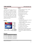 Transcend CompactFlash 400X Datasheet preview