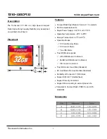 Preview for 1 page of Transcend CompactFlash CF 133X Datasheet