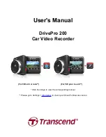 Transcend DrivePro 200 User Manual preview