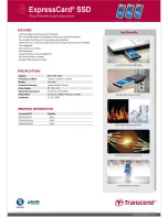 Preview for 2 page of Transcend ExpressCard SSD TS8GSSD34E-M Brochure & Specs