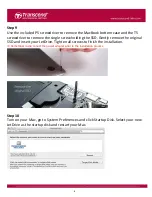 Preview for 8 page of Transcend JetDrive SSD Upgrade Kit Installation Manual