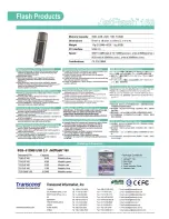 Preview for 2 page of Transcend JetFlash 160 Specifications