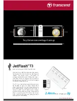 Transcend JetFlash T3 Specifications preview