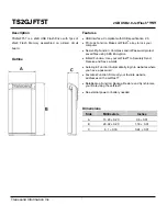 Transcend JetFlash TS2GJFT5T Specification Sheet preview