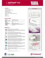 Preview for 2 page of Transcend JetFlash V33p Brochure & Specs