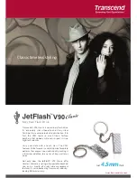 Preview for 1 page of Transcend JetFlash V90 Classic Brochure & Specs