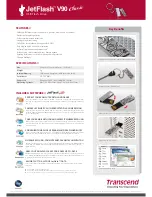 Preview for 2 page of Transcend JetFlash V90 Classic Brochure & Specs