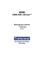 Preview for 1 page of Transcend JETFLASHTM TS32M-2GJF2B (Italian) User Manual