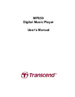 Transcend MP650 User Manual preview