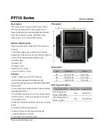 Preview for 1 page of Transcend PF710 Technical Information