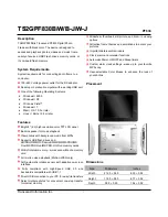 Preview for 1 page of Transcend PF830 Specifications