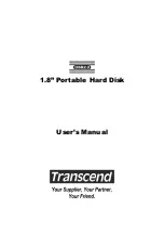 Preview for 1 page of Transcend Portable Hard Disk TS40GHDU1 User Manual