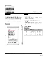 Preview for 1 page of Transcend SSD25S Datasheet