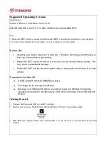Preview for 2 page of Transcend SSD320 User Manual
