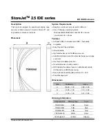 Preview for 1 page of Transcend StoreJet 2.5 IDE Series Specifications