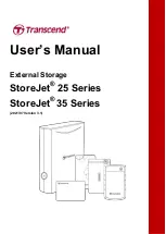 Transcend StoreJet 25 Series User Manual preview