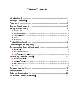 Preview for 2 page of Transcend StoreJet 25F User Manual