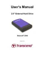 Preview for 1 page of Transcend StoreJet 25H3 User Manual